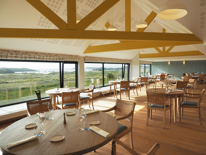 Salle du restaurant la Dune du Château de Sable