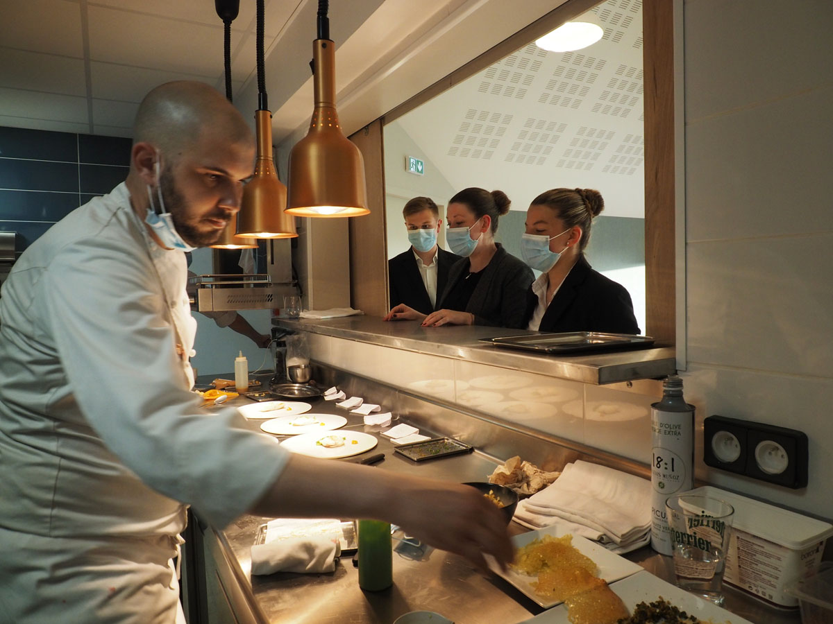 En direct de la cuisine de la Dune du Château de Sable